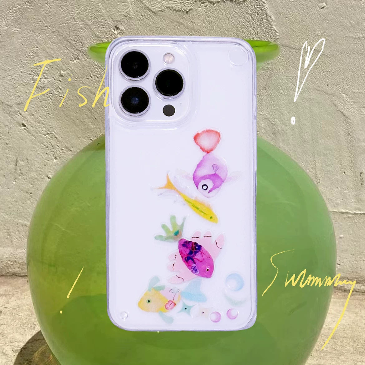 Fairytale Interactive Sliding Fish Phone Case-SATP