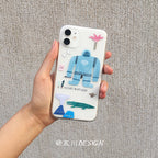 Sketch Cartoon Robot Phone Case