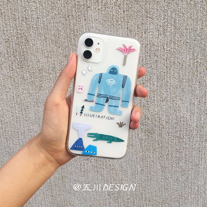 Sketch Cartoon Robot Phone Case
