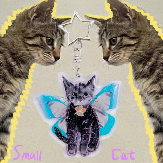 Glitter Butterfly Cat Charm | Phone Holders/Stands/Charm | Three Fleas