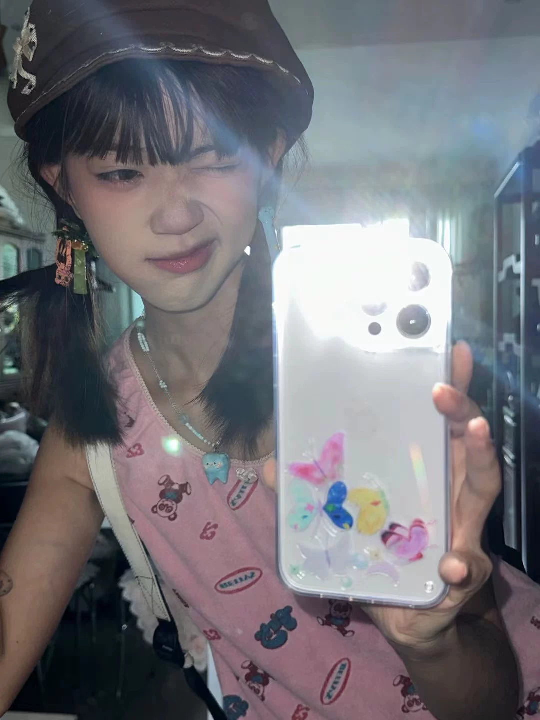 Fairytale Interactive Sliding Butterfly Phone Case-SATP