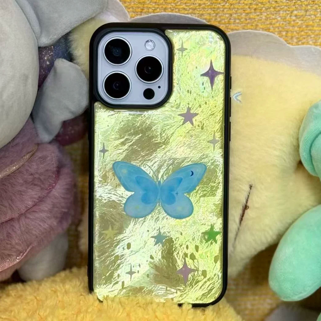 Fairytale Golden Butterfly Epoxy Resin Phone Case-SATP