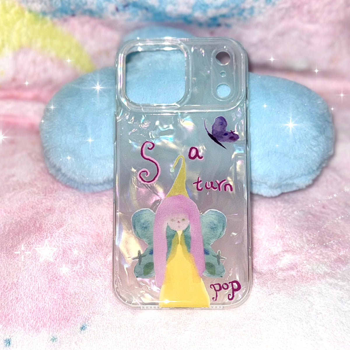 Fairytale Butterfly Girl Mother of Pearl Phone Case-SATP