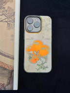 Chinoiserie Magpie on a Branch Laser Metallic Phone Case-YX