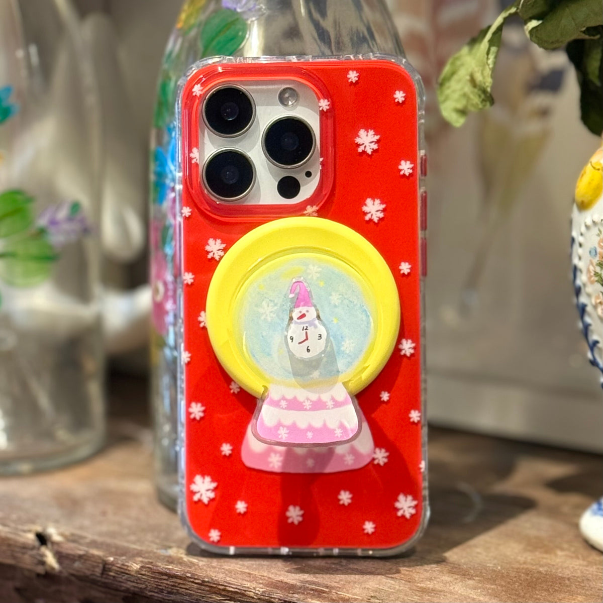 Fairytale Crystal ball Snowman IMD Phone Case with MagSafe-SATP