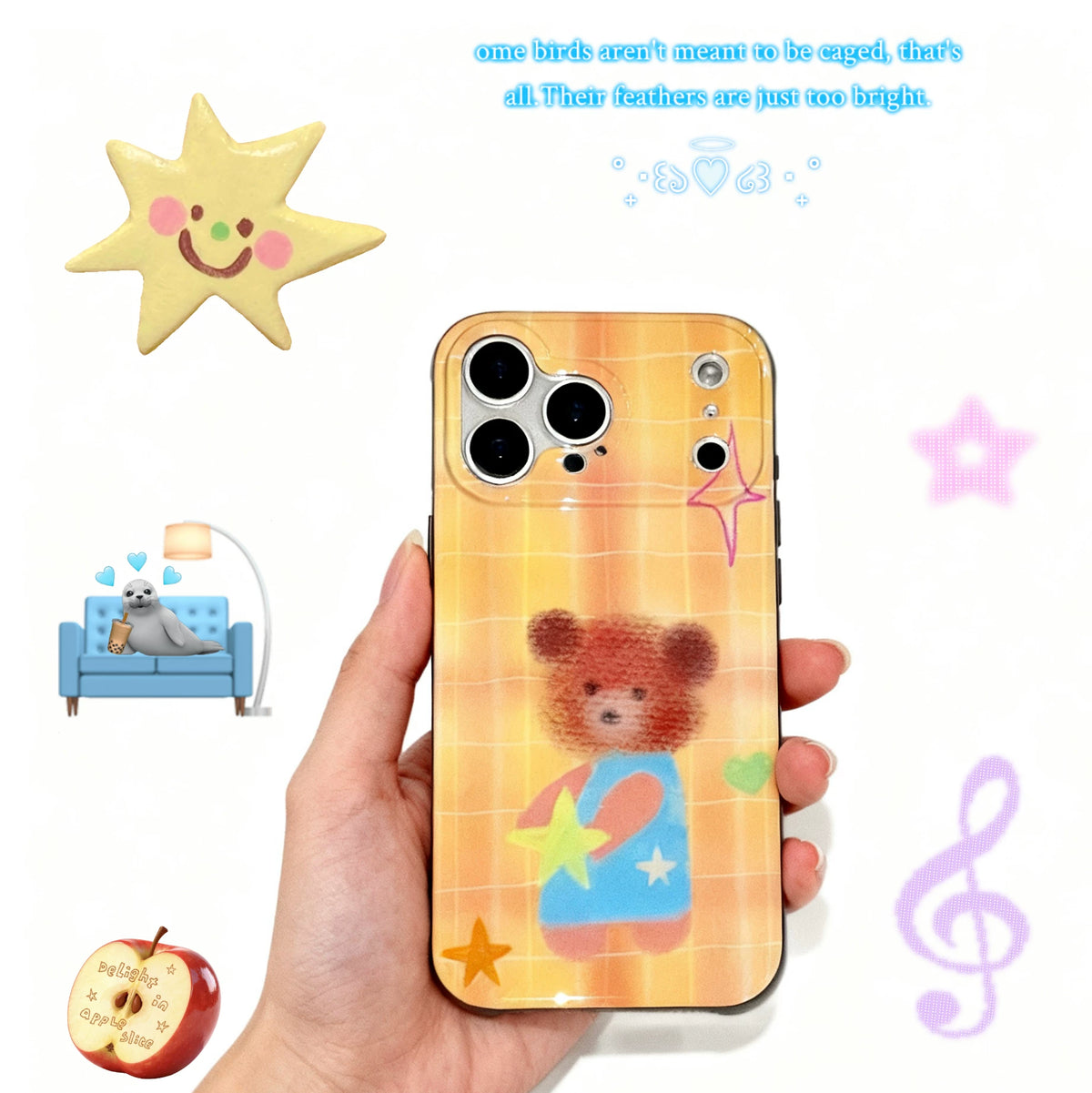 Fairytale Fuzzy Bear Phone Case with MagSafe-SATP