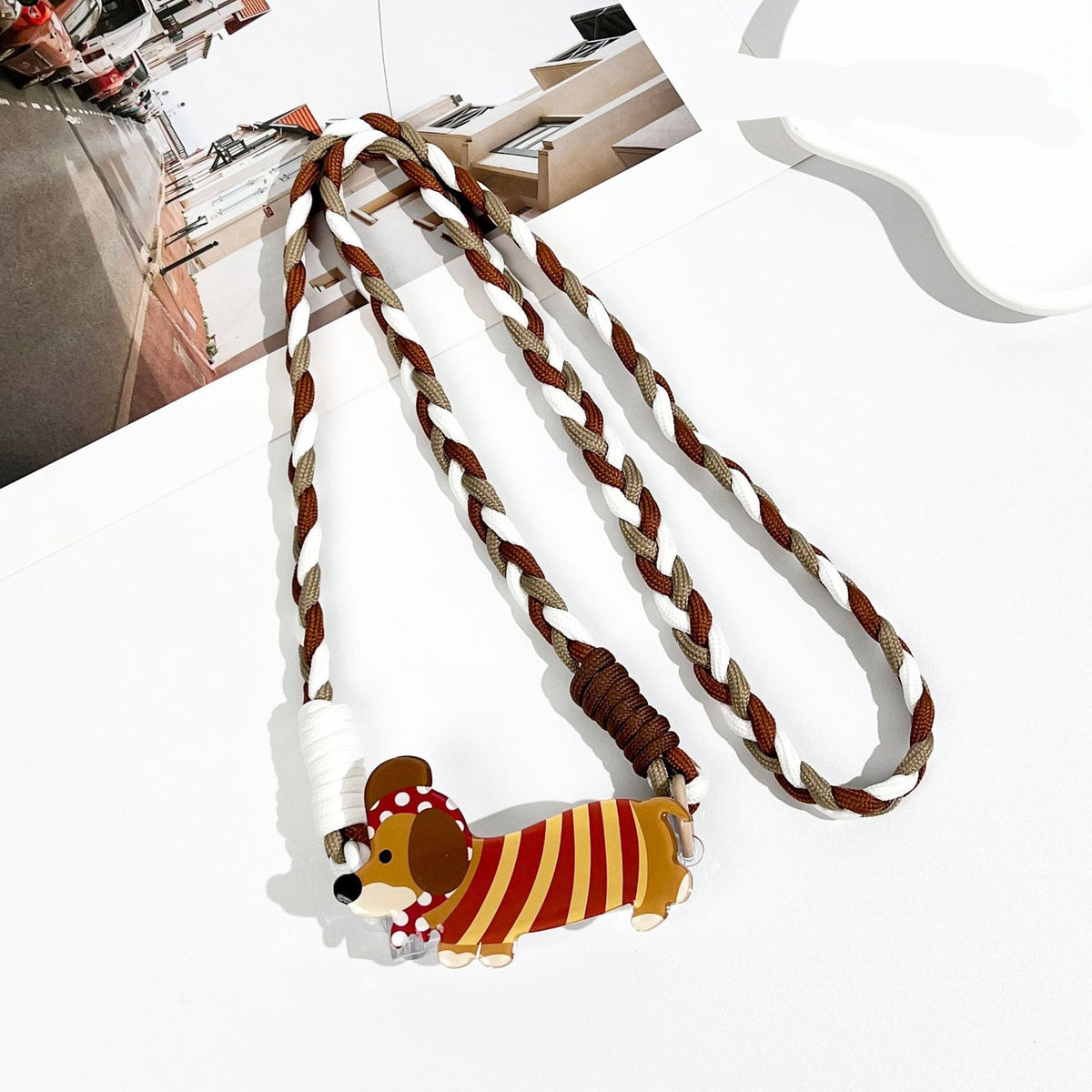 Cute Puppy Phone Strap Crossbody
