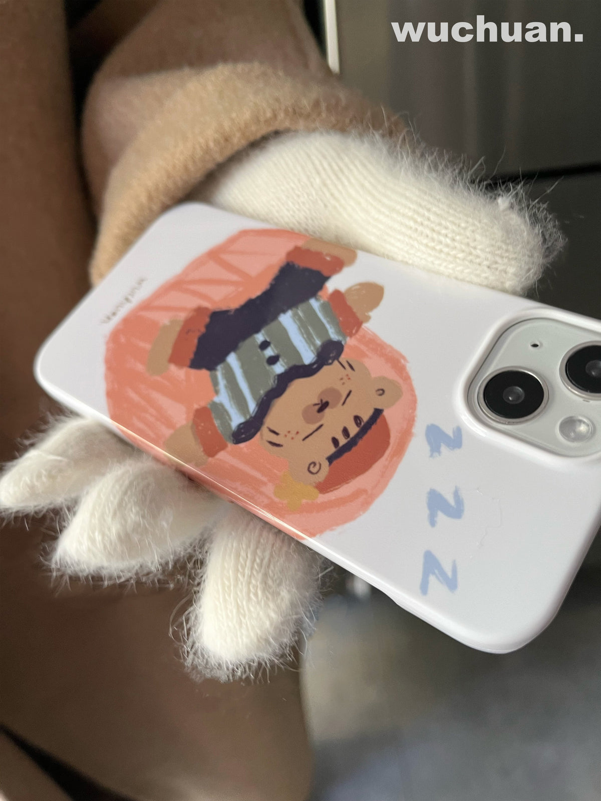Sketch Sleeping Bear Phone Case