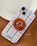 Crayon Drawing Plaid Phone Case | iPhone Case | Three Fleas