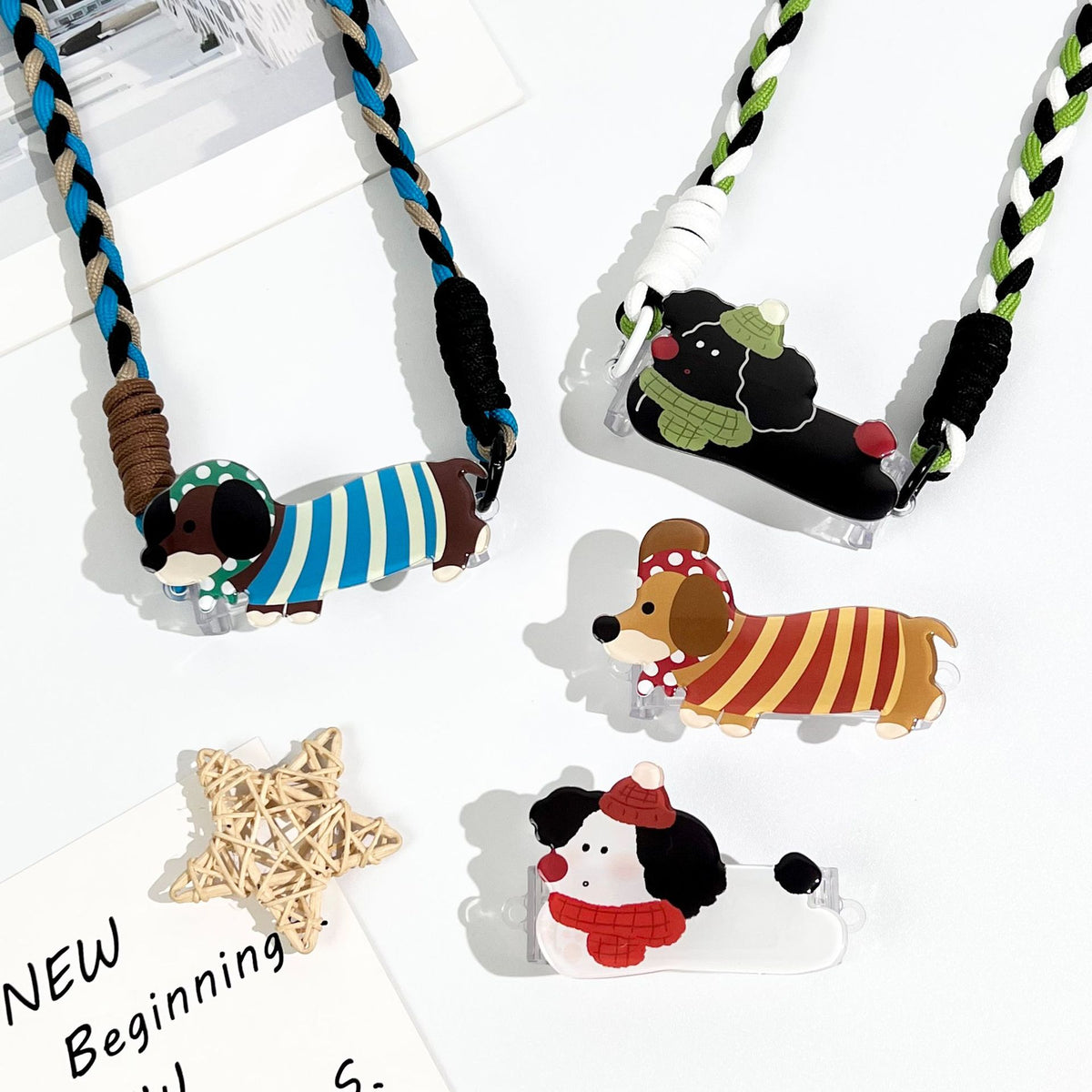 Cute Puppy Phone Strap Crossbody