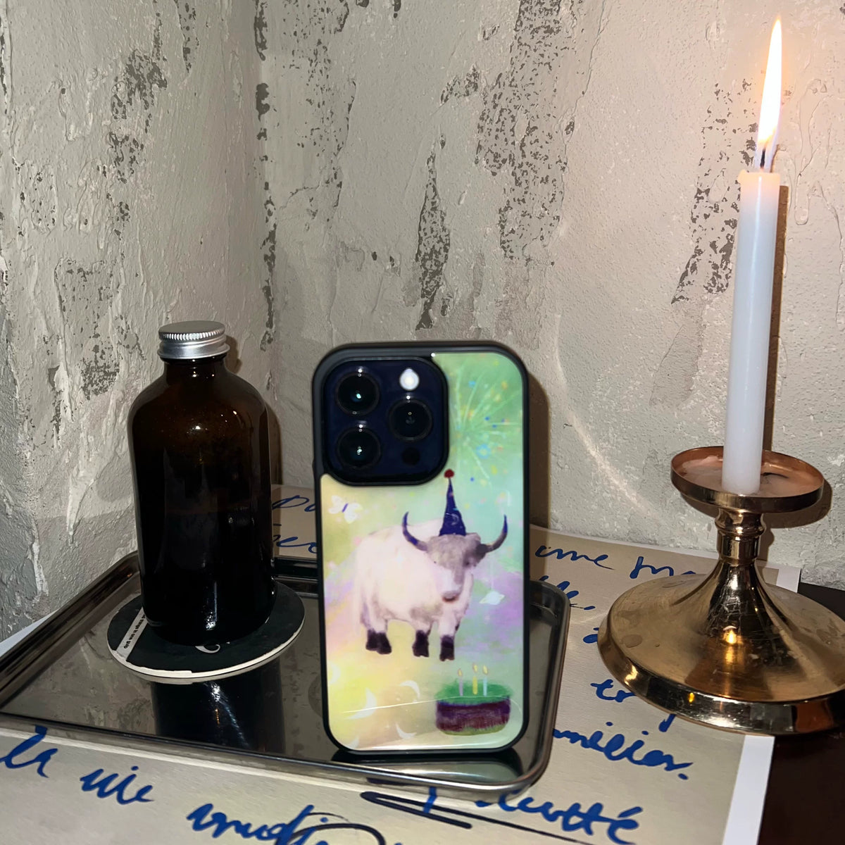 Fairytale Birthday Yak Epoxy Resin Phone Case-SATP