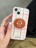 Crayon Drawing Plaid Phone Case | iPhone Case | Three Fleas