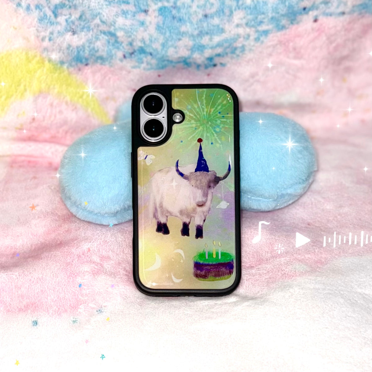Fairytale Birthday Yak Epoxy Resin Phone Case-SATP