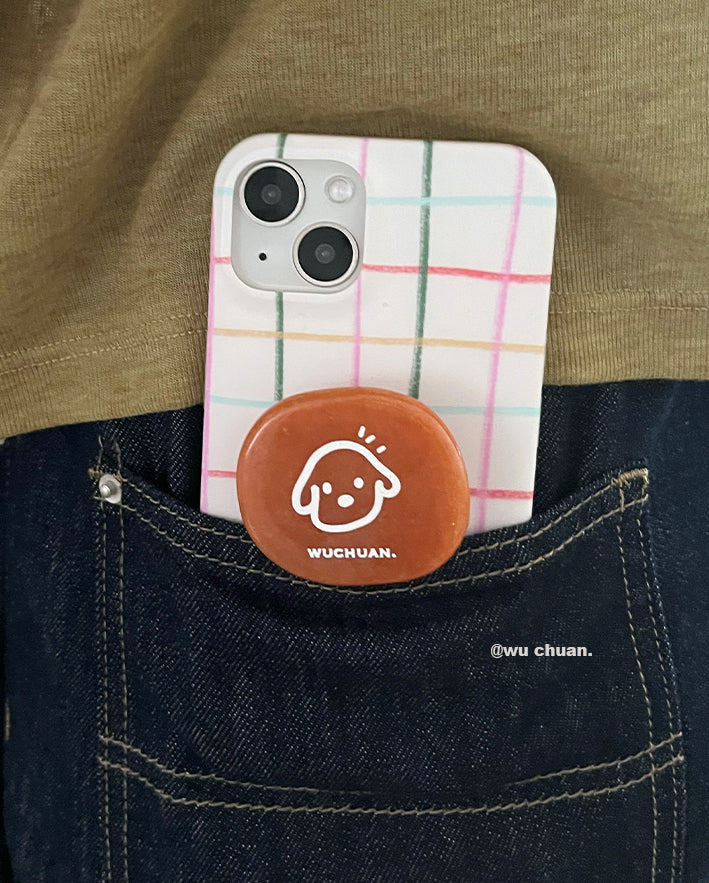 Crayon Drawing Plaid Phone Case | iPhone Case | Three Fleas