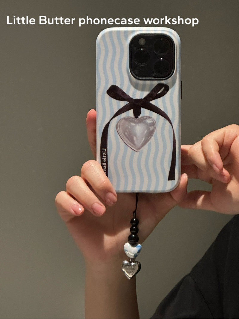 「Original」Ceramic Metal Heart Phone Charm | Phone Holders/Stands/Charm | Three Fleas