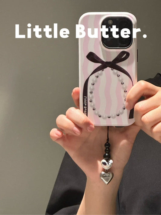 「Original」Ceramic Metal Heart Phone Charm | Phone Holders/Stands/Charm | Three Fleas