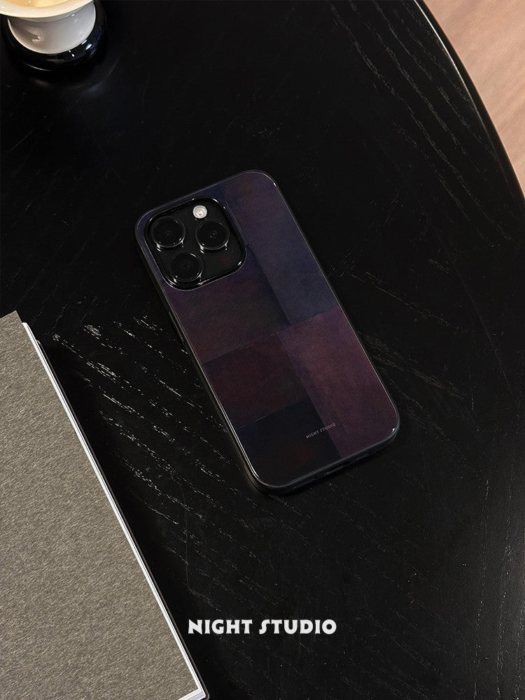 Purple Checkered Phone Case | iPhone Case | Three Fleas