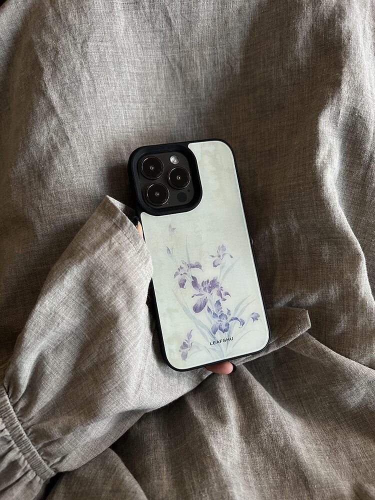 Purple Iris Blossom Phone Case | iPhone Case | Three Fleas