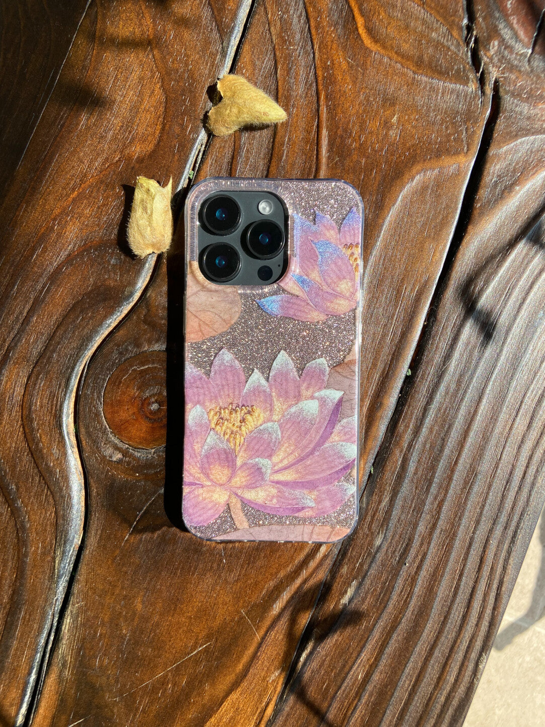 Purple Lucky Lotus Bloom Phone Case | iPhone Case | Three Fleas