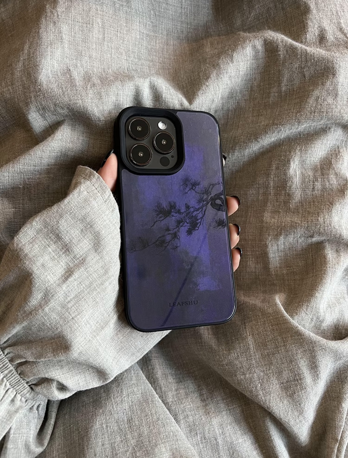 「Chinoiserie」Purple Shadow Phone Case | iPhone Case | Three Fleas