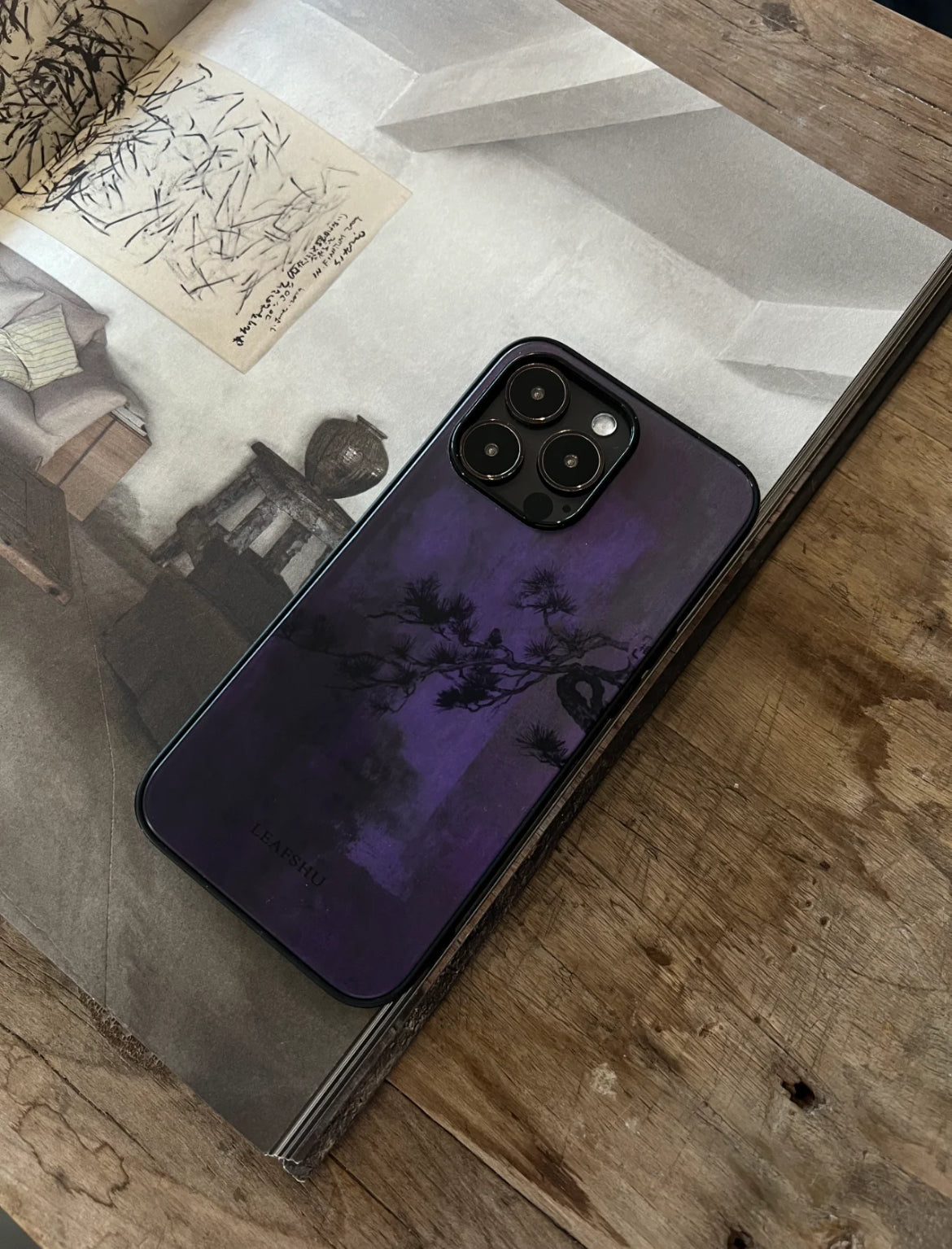 「Chinoiserie」Purple Shadow Phone Case | iPhone Case | Three Fleas