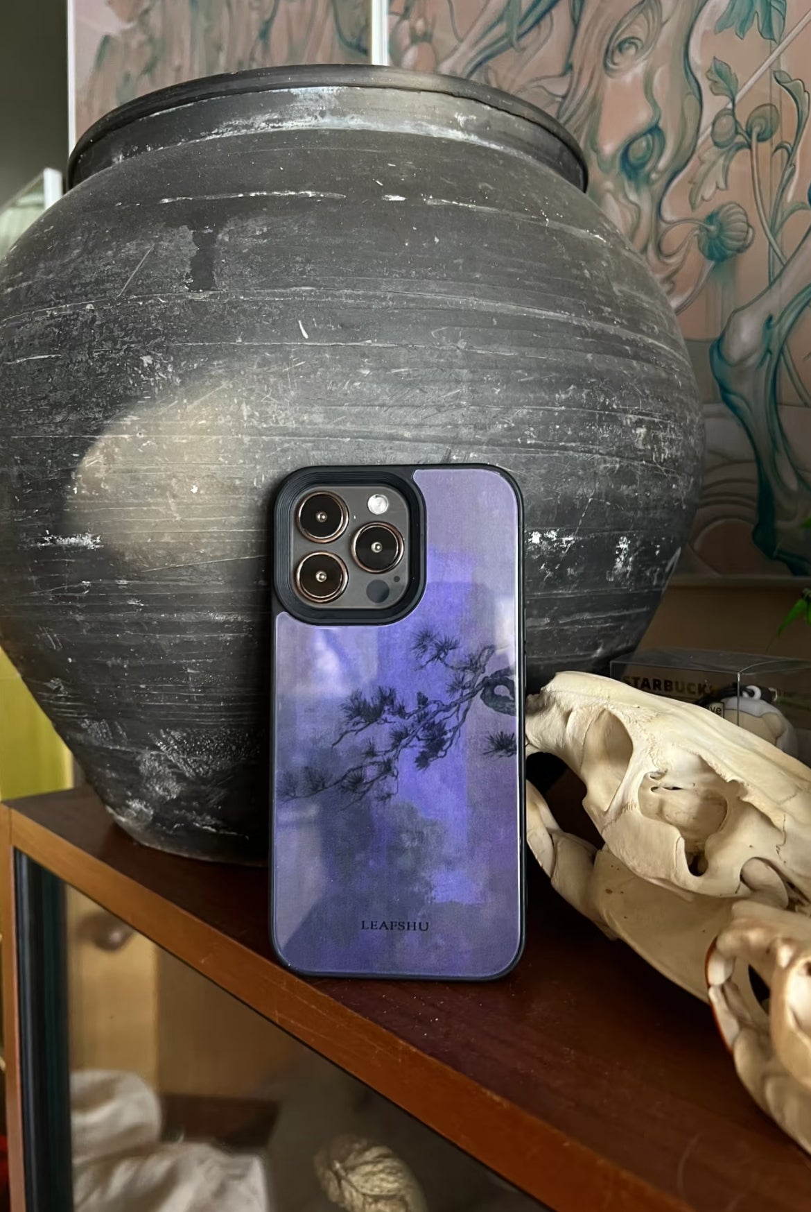 「Chinoiserie」Purple Shadow Phone Case | iPhone Case | Three Fleas