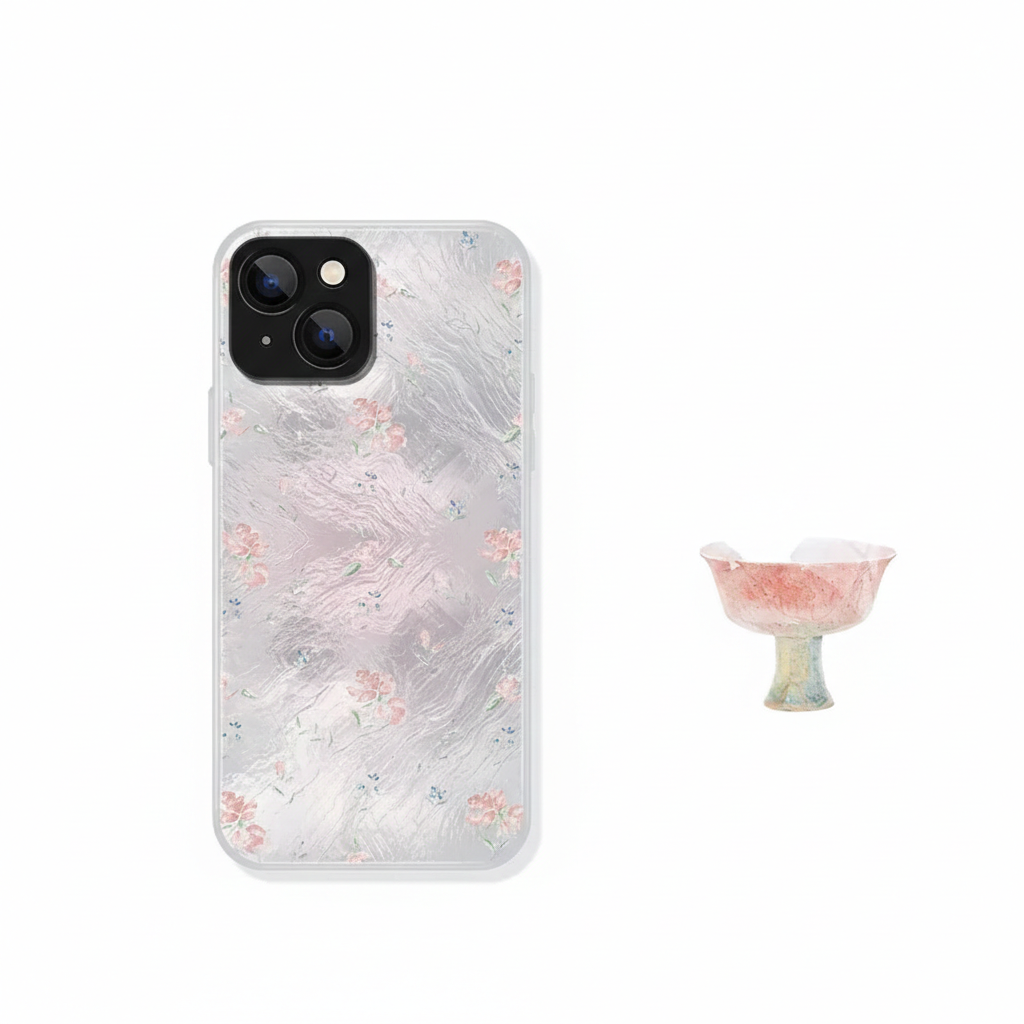 Qingbai Glaze Heritage: Neo-Chinese Artifact Aesthetic IMD Case | iPhone Case | Three Fleas