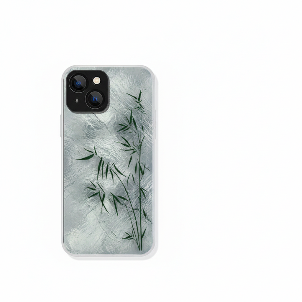 Silver Bamboo IMD Dual-Layer Case | iPhone Case | Three Fleas