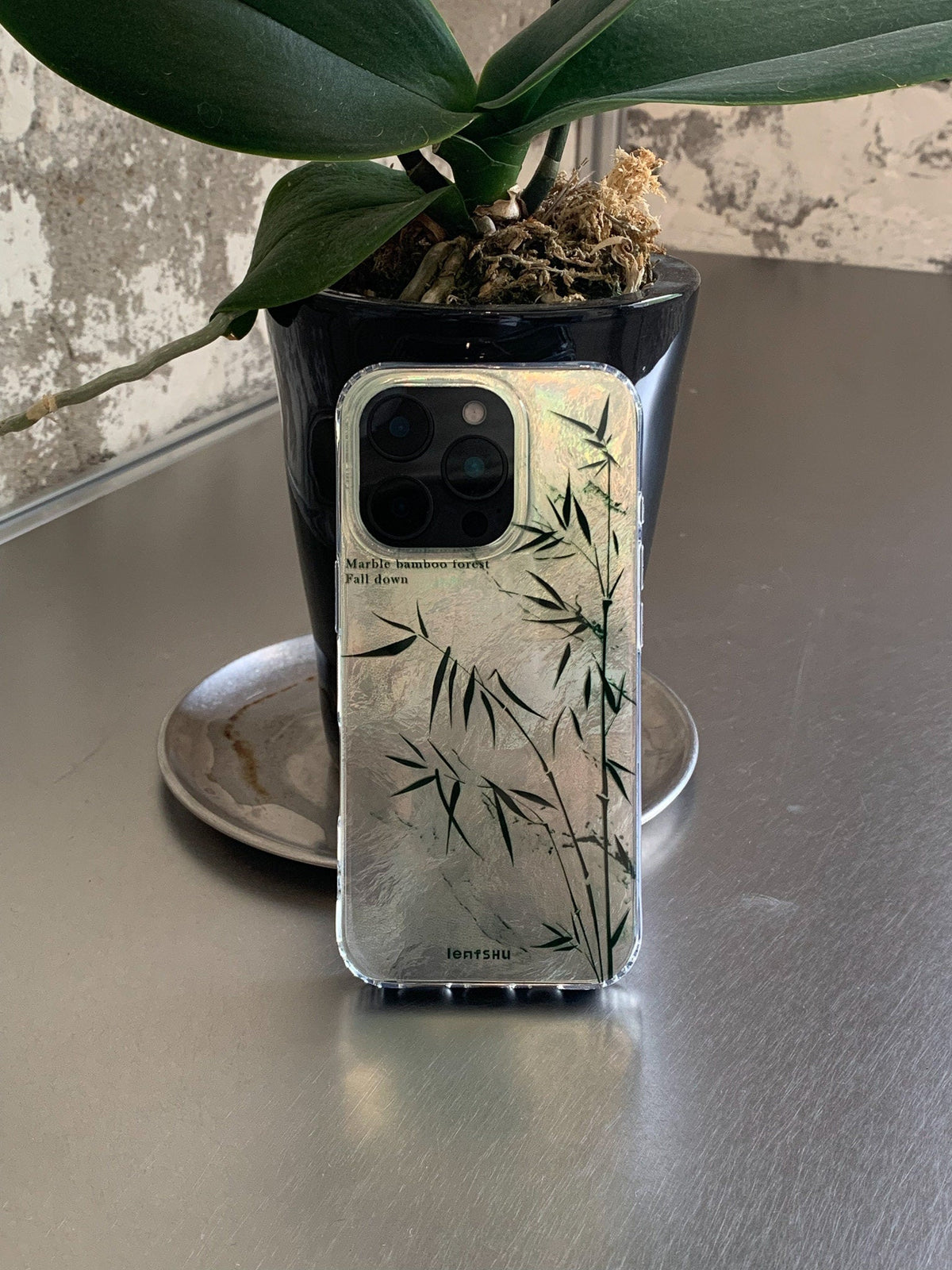 Silver Bamboo IMD Dual-Layer Case | iPhone Case | Three Fleas