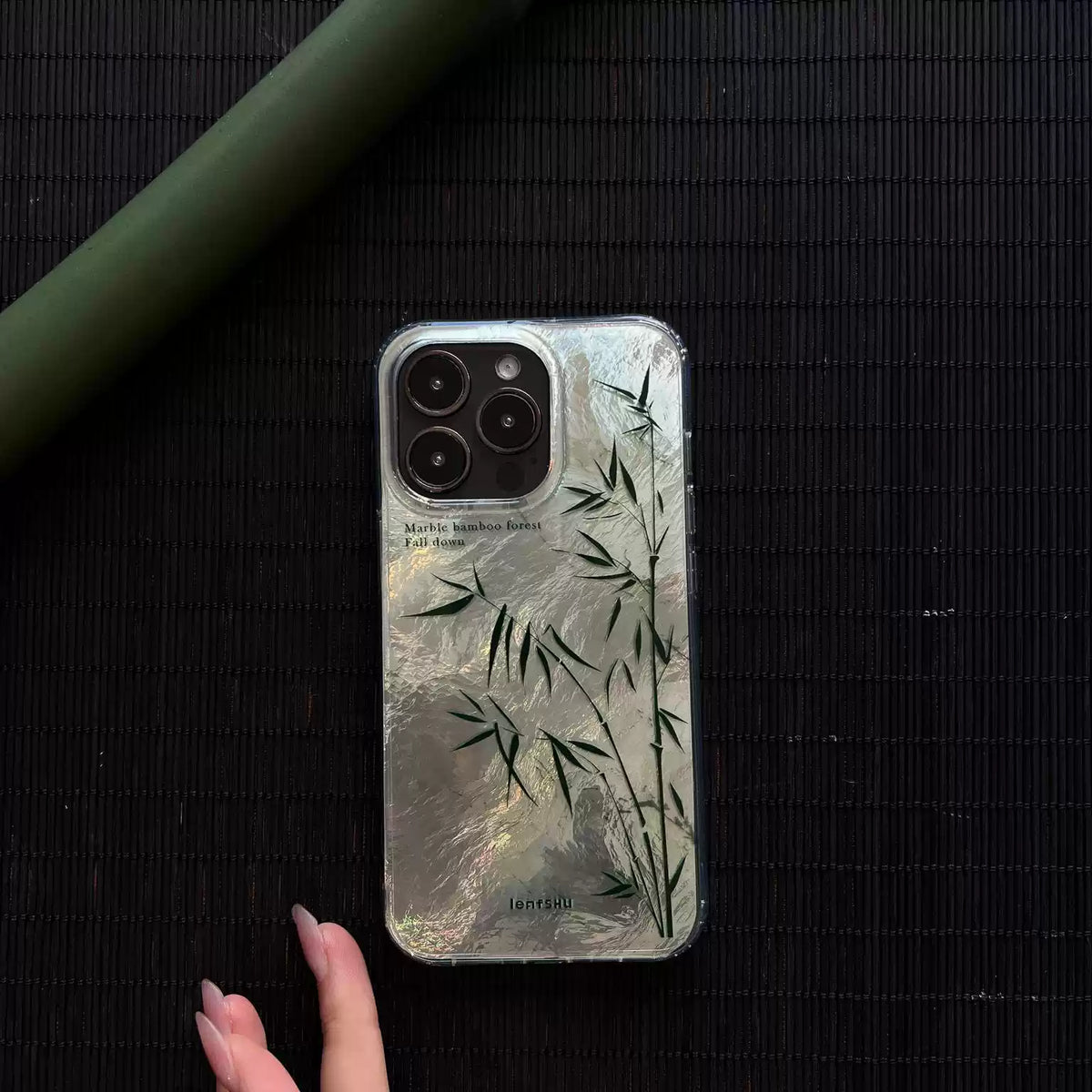 Silver Bamboo IMD Dual-Layer Case | iPhone Case | Three Fleas