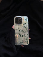 Silver Bamboo IMD Dual-Layer Case | iPhone Case | Three Fleas