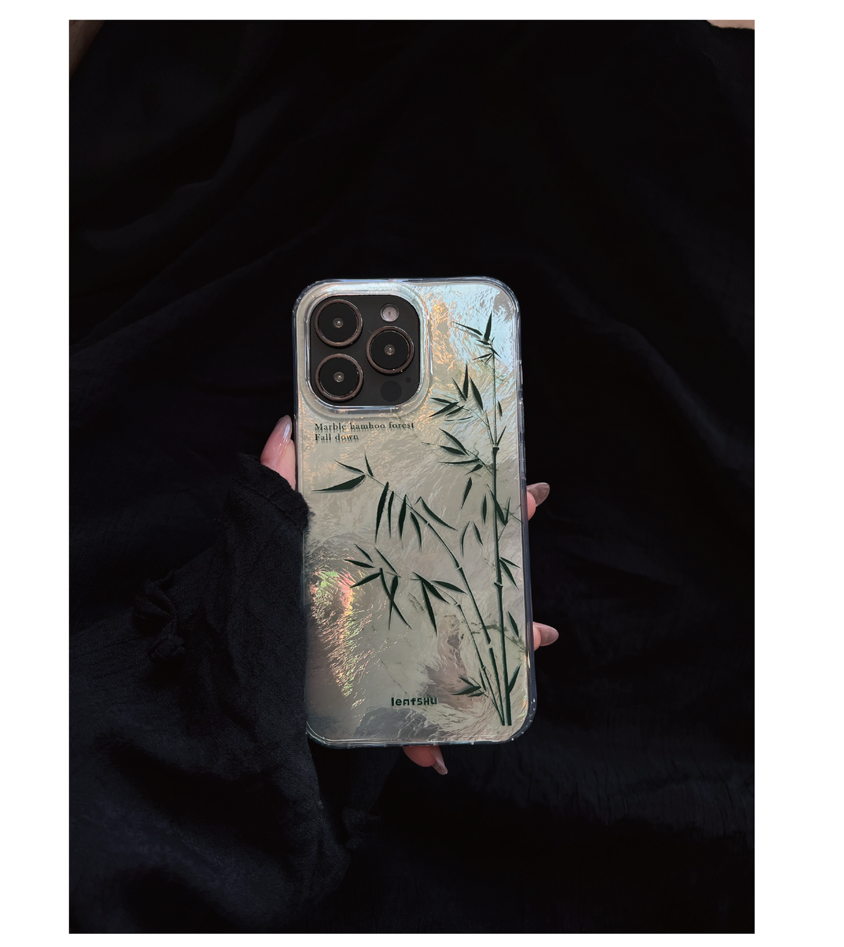 Silver Bamboo IMD Dual-Layer Case | iPhone Case | Three Fleas