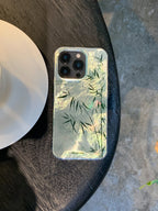 Silver Bamboo IMD Dual-Layer Case | iPhone Case | Three Fleas