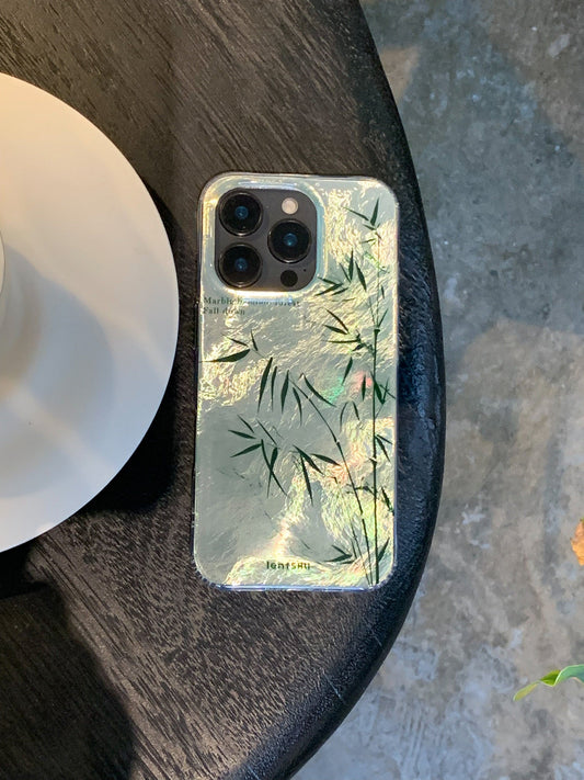 Silver Bamboo IMD Dual-Layer Case | iPhone Case | Three Fleas