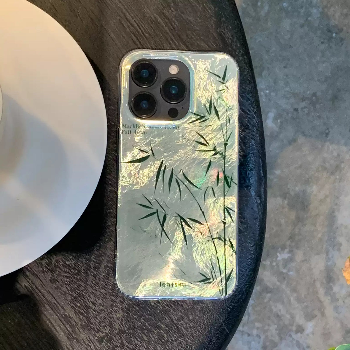 Silver Bamboo IMD Dual-Layer Case | iPhone Case | Three Fleas