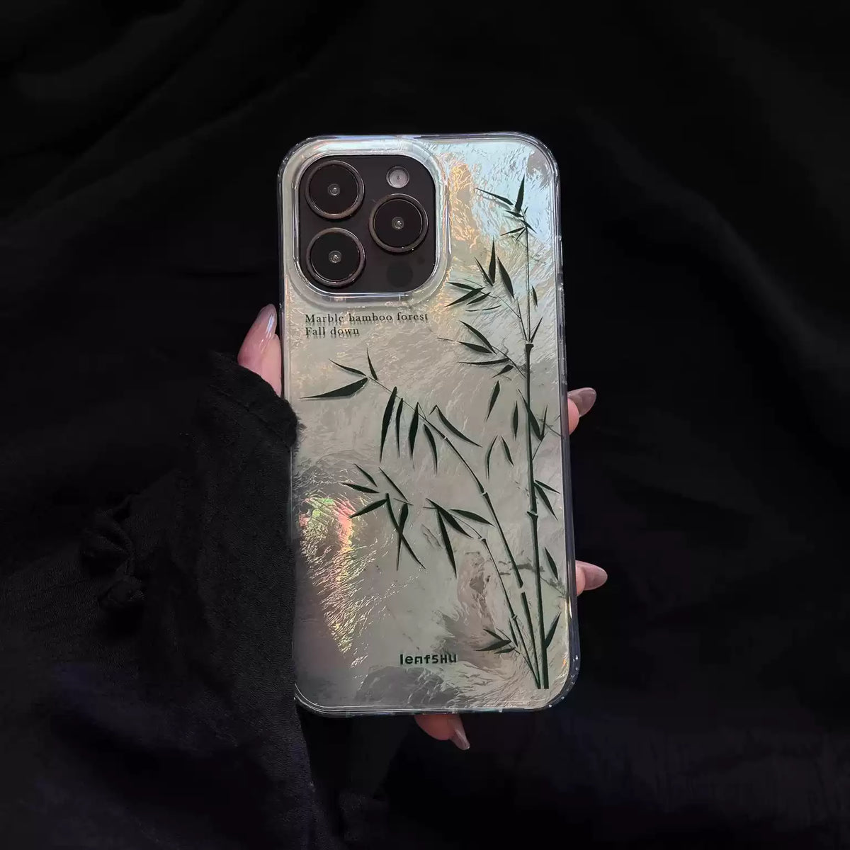Silver Bamboo IMD Dual-Layer Case | iPhone Case | Three Fleas