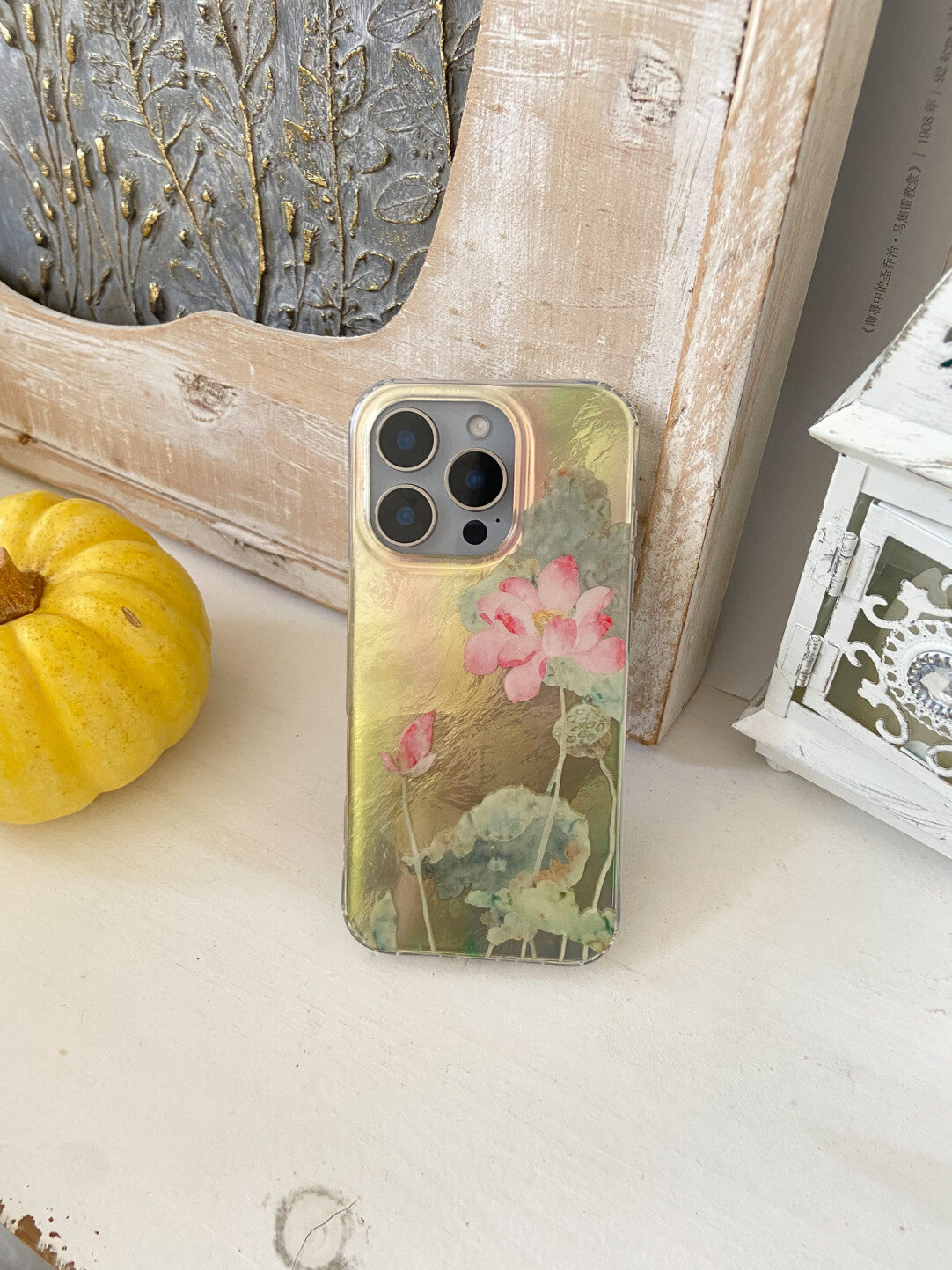 Summer Pink Sparkling Lotus Phone Case | iPhone Case | Three Fleas