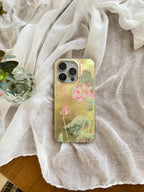 Summer Pink Sparkling Lotus Phone Case | iPhone Case | Three Fleas