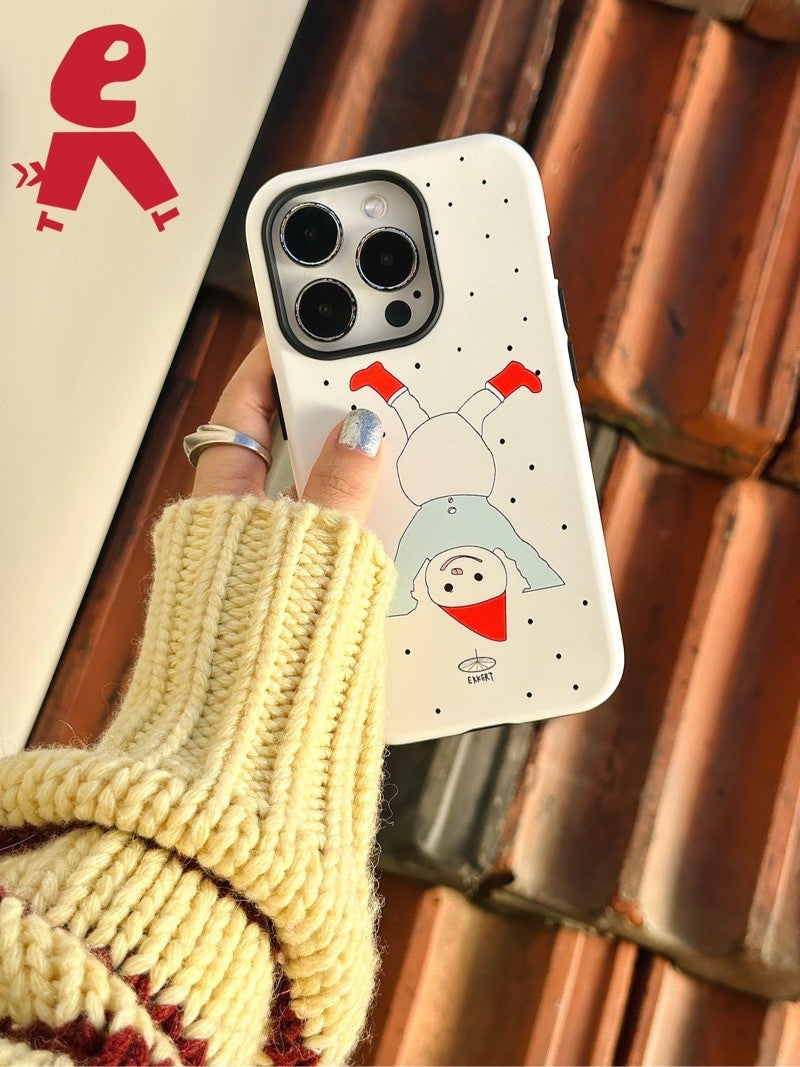 Upside Down Snowman Double Layer Phone Case | iPhone Case | Three Fleas
