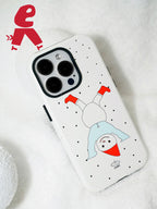Upside Down Snowman Double Layer Phone Case | iPhone Case | Three Fleas