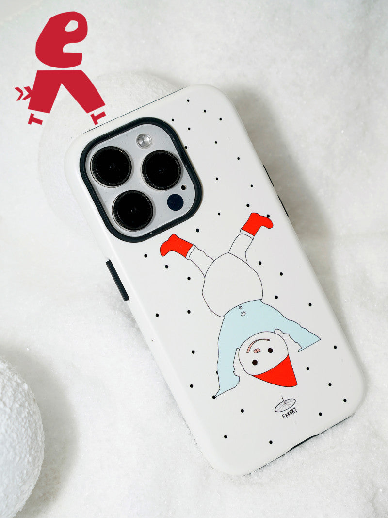 Upside Down Snowman Double Layer Phone Case | iPhone Case | Three Fleas
