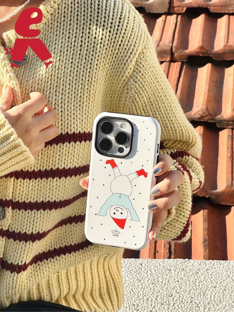 Upside Down Snowman Double Layer Phone Case | iPhone Case | Three Fleas
