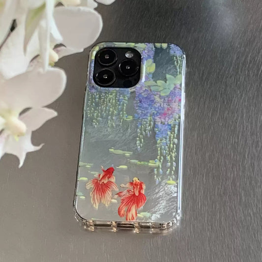 Wisteria Brocade IMD Dual-Layer Case | iPhone Case | Three Fleas