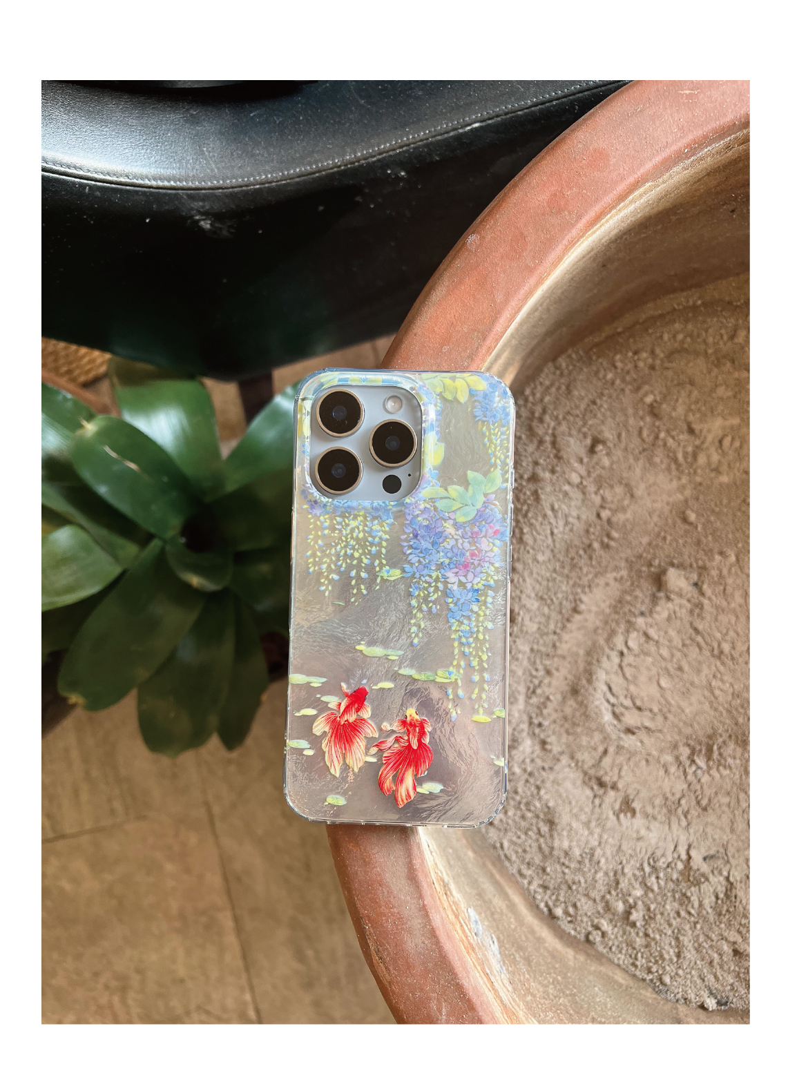 Wisteria Brocade IMD Dual-Layer Case | iPhone Case | Three Fleas