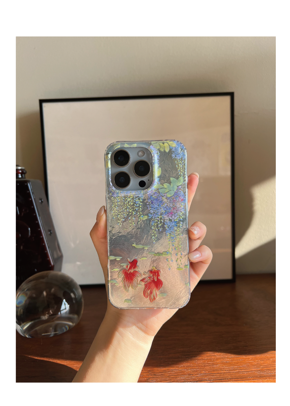 Wisteria Brocade IMD Dual-Layer Case | iPhone Case | Three Fleas