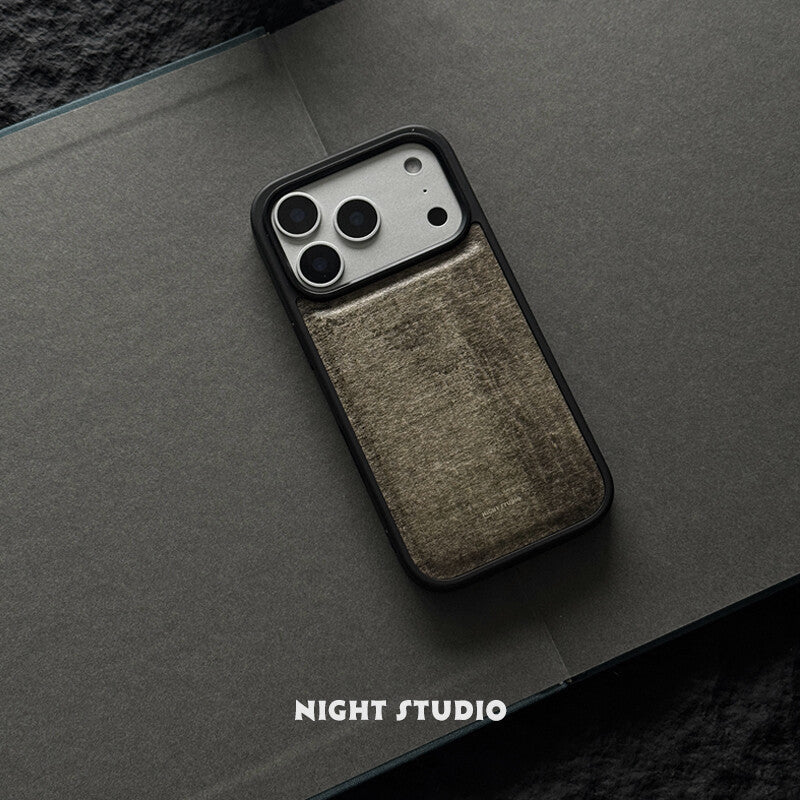 Wood Grain Leather Phone Case-NS041PU