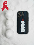 Xmas Snowman Printed Phone Case | iPhone Case | Three Fleas