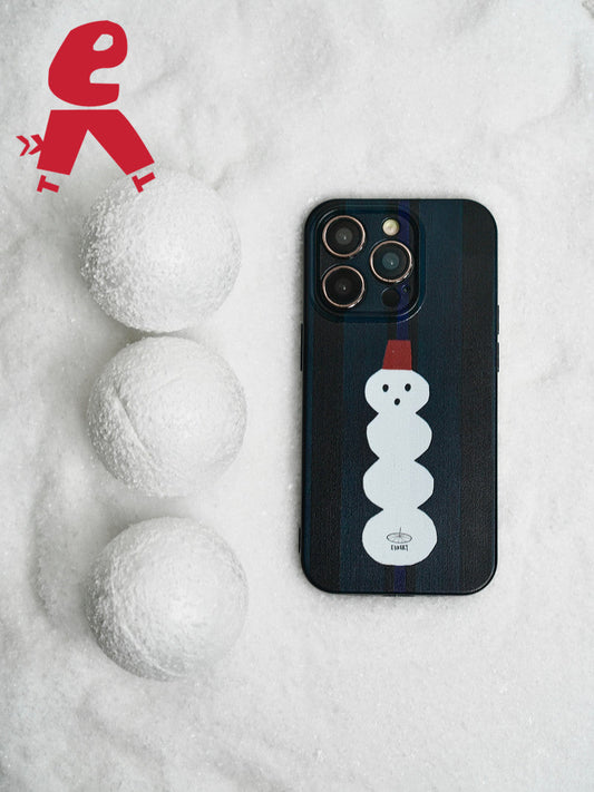 Xmas Snowman Printed Phone Case | iPhone Case | Three Fleas