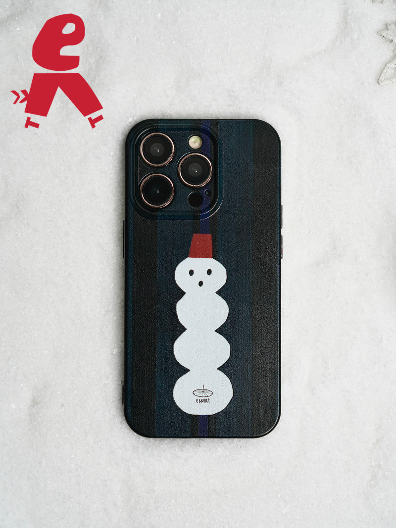 Xmas Snowman Printed Phone Case | iPhone Case | Three Fleas