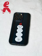 Xmas Snowman Printed Phone Case | iPhone Case | Three Fleas